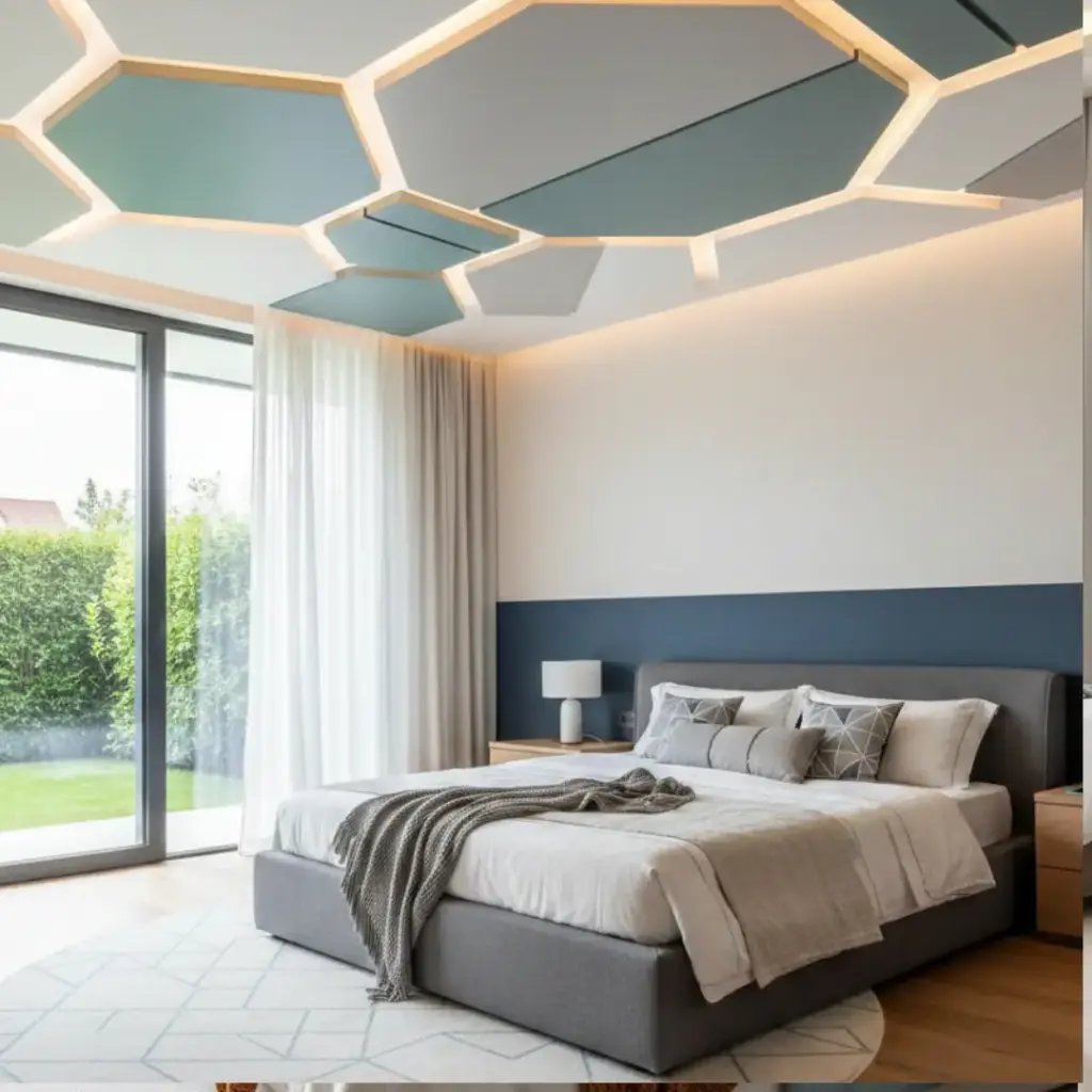Geometric Pattern Ceilings for Modern Drama