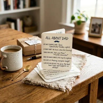 All About Dad” Question Cards
