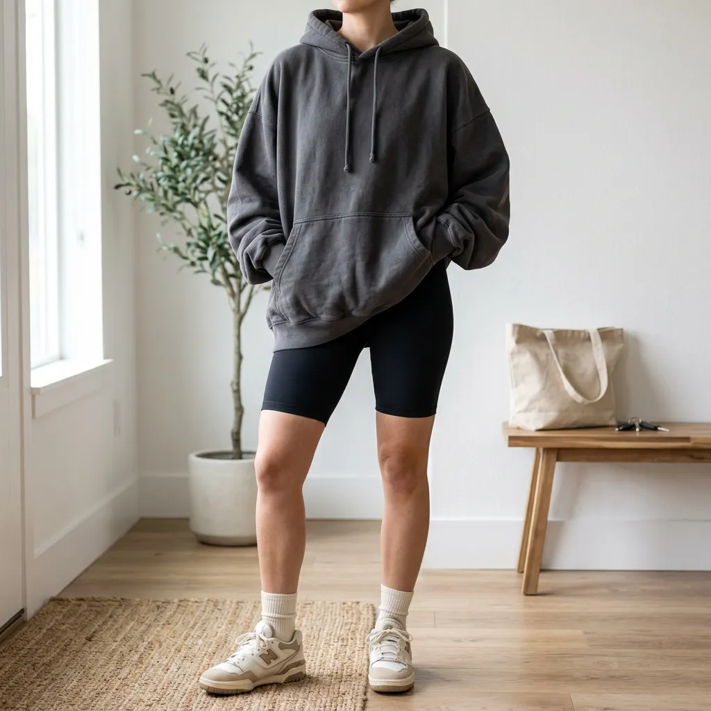 Baggy Hoodie + Bike Shorts