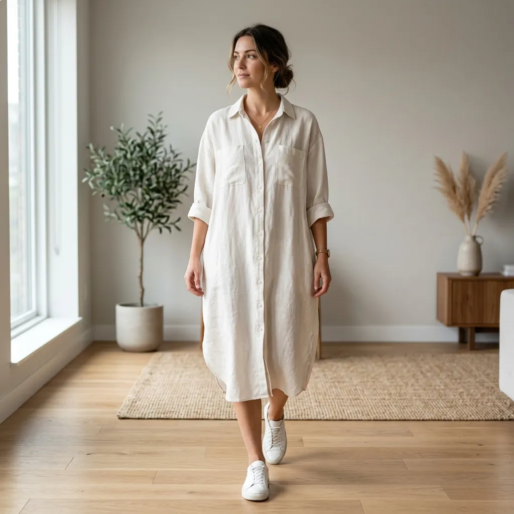 Oversized Shirt Dress