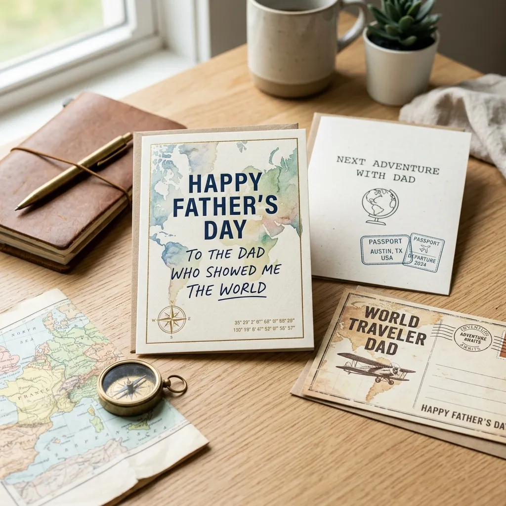 Travel-Inspired Fathers Day Cards